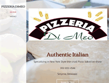 Tablet Screenshot of pizzeriadimeo.com